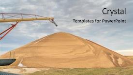  Presentation with kansas - Slide deck with large pile of sorghum grain background and a light gray colored foreground