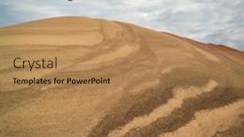  Presentation with kansas - Presentation with large-pile-of-sorghum-grain background and a coral colored foreground