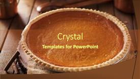  Presentation with rustic - Amazing PPT layouts having large-pumpkin-pie-in-rustic backdrop and a red colored foreground