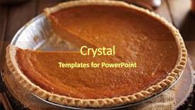  Presentation with piece of the pie - Cool new presentation theme with large pumpkin piece with piece backdrop and a tawny brown colored foreground