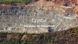  Presentation with quarry mining - Slide deck consisting of large-quarry-for-mining background and a gray colored foreground