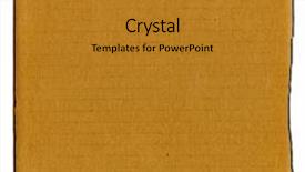  Presentation with corrugated cardboard - Amazing PPT layouts having large real corrugated cardboard backdrop and a gold colored foreground