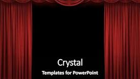  Presentation with stage lights - Cool new presentation with large red curtain stage opening backdrop and a black colored foreground