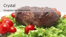  Presentation with roast beef - Amazing presentation having large roast beef meat chant backdrop and a  colored foreground