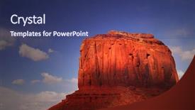  Presentation with navajo nation - Audience pleasing presentation consisting of large rock formation being struck backdrop and a  colored foreground