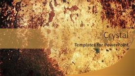  Presentation with perfect - Presentation theme enhanced with large rust backgrounds - perfect background with space for text or image background and a gold colored foreground