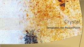 Presentation with perfect - PPT theme enhanced with large-rusty-texture-perfect background and a yellow colored foreground