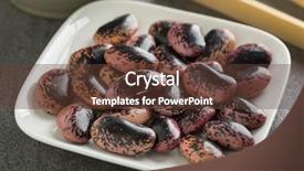  Presentation with runner - Beautiful slide deck featuring large scarlet runner beans close backdrop and a tawny brown colored foreground