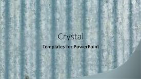  Presentation with corrugated iron - Theme with large sheet of galvanised background and a light blue colored foreground
