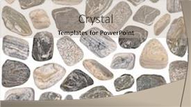  Presentation with stones - Presentation theme with large-size-collection-of-stones background and a mint green colored foreground