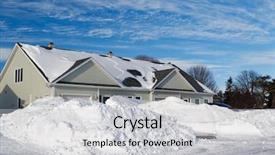  Presentation with north american travel women - Audience pleasing PPT layouts consisting of large snowbanks along a plowed backdrop and a light gray colored foreground