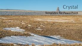 Presentation with colorado - Presentation design featuring large-stone-cairn-overlooking-colorado background and a light blue colored foreground