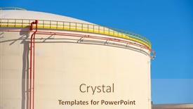  Presentation with fuel storage - Slide deck featuring large-tanks-for-fuel-storage background and a cream colored foreground
