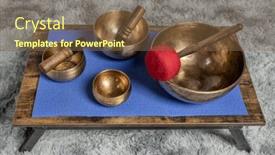  Presentation with tibetan singing bowl - Slide deck featuring large-tibetan-singing-bowl background and a tawny brown colored foreground