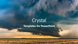  Presentation with transform - Audience pleasing slides consisting of large-tornadic-mesocyclone-supercell-inflow backdrop and a ocean colored foreground