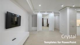  Presentation with studio flat - Slide deck enhanced with large-white-room-connected background and a  colored foreground