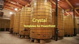  Presentation with wine industry - Cool new presentation design with large wine oak oak wine backdrop and a tawny brown colored foreground