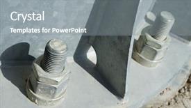  Presentation with base - Cool new slide set with larger screws into the base backdrop and a gray colored foreground