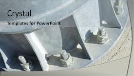  Presentation with base - Slides enhanced with larger screws into the base background and a light gray colored foreground