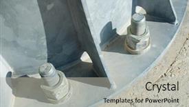  Presentation with base - Slide set featuring larger screws into the base background and a light gray colored foreground