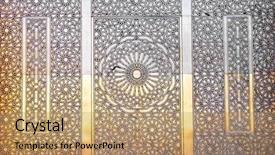  Presentation with third world - Amazing presentation design having largest mosque in the world backdrop and a coral colored foreground