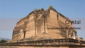  Presentation with world bank - Beautiful slides featuring largest stupa in the world backdrop and a  colored foreground