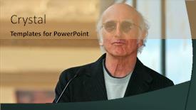  Presentation with fame - PPT theme featuring capture of beautiful bride in sunflower field background and a gold colored foreground