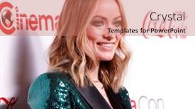  Presentation with awards - Amazing slide deck having las-vegas-apr-4-olivia backdrop and a coral colored foreground