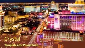  Presentation with las vegas nevada - Cool new presentation theme with las-vegas-april-2 backdrop and a tawny brown colored foreground