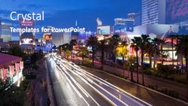  Presentation with las vegas - Slide deck enhanced with las-vegas-aug-18-traffic background and a teal colored foreground