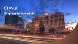  Presentation with award winning - PPT layouts consisting of las-vegas-aug-18 background and a cobalt blue colored foreground