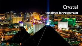  Presentation with world class - Presentation theme enhanced with las-vegas-december-25 background and a black colored foreground