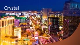  Presentation with las vegas - PPT theme enhanced with las-vegas-june-3 background and a navy blue colored foreground