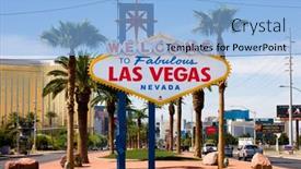  Presentation with june - Presentation theme with las-vegas-june-3 background and a light blue colored foreground