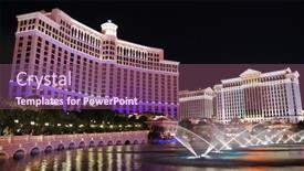  Presentation with las vegas nevada - PPT theme with las-vegas-mar-4-las background and a violet colored foreground