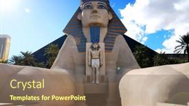  Presentation with las vegas nevada - Cool new slides with las-vegas-mar-4-statue backdrop and a violet colored foreground