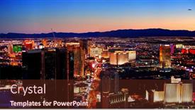 Presentation with world class - Audience pleasing theme consisting of las-vegas-mar-4-vegas backdrop and a tawny brown colored foreground