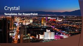  Presentation with world class - Amazing slides having las-vegas-mar-4-vegas backdrop and a ocean colored foreground