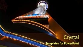  Presentation with las vegas - Colorful slides enhanced with las-vegas-may-1-night backdrop and a wine colored foreground