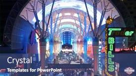  Presentation with las vegas nevada - Colorful PPT theme enhanced with las-vegas-may-7-tourists backdrop and a ocean colored foreground