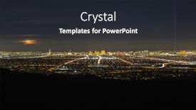  Presentation with city moon - Amazing slides having las-vegas-nevada-usa-february backdrop and a wine colored foreground