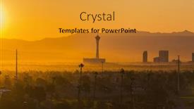  Presentation with las vegas nevada - Cool new slide deck with las-vegas-nevada-usa-october backdrop and a gold colored foreground