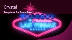  Presentation with las vegas sign - Cool new theme with las-vegas-sign-lights-over backdrop and a wine colored foreground