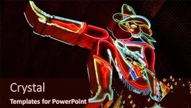  Presentation with las vegas sign - Slide deck with las-vegas-us-october-13 background and a wine colored foreground