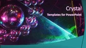  Presentation with laser beams - Presentation design having laser beams - beautiful shiny balls and colorful background and a wine colored foreground