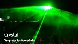  Presentation with mass - Beautiful PPT theme featuring laser beams - people on a concert euphoria backdrop and a black colored foreground