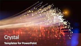  Presentation with laser light - Colorful PPT theme enhanced with laser commnication - fiber optical picture with details backdrop and a tawny brown colored foreground