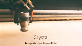  Presentation with laser cutting - Amazing presentation theme having laser-cutting-machine-is-cutting backdrop and a lemonade colored foreground