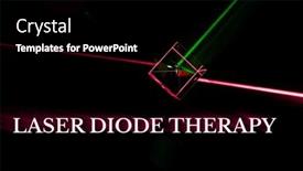  Presentation with laser therapy - Theme with laser-diode-therapy-promotes-wound and a black colored foreground