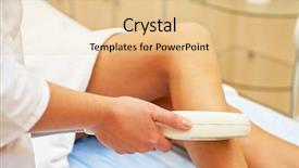  Presentation with laser epilation and cosmetology hair - Beautiful slide set featuring laser hair removal on ladies backdrop and a lemonade colored foreground